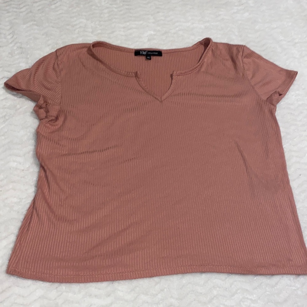 Ribbed Short Sleeve Shirt